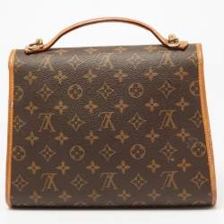Pre Owned Louis Vuitton Monogram Canvas Beverly Briefcase PM Bag