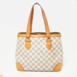 Pre Owned Louis Vuitton Damier Azur Canvas Hampstead PM Bag