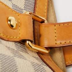 Pre Owned Louis Vuitton Damier Azur Canvas Hampstead PM Bag