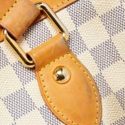 Pre Owned Louis Vuitton Damier Azur Canvas Hampstead PM Bag