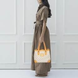 Pre Owned Louis Vuitton Damier Azur Canvas Hampstead PM Bag