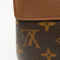 Pre Owned حقيبة لوي فيتون بالاس جلد وكانفاس مونوغرامي برونزي بسلسلة