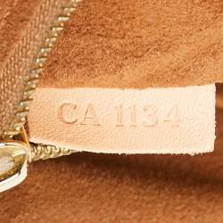 Pre Owned حقيبة لوي فيتون بالاس جلد وكانفاس مونوغرامي برونزي بسلسلة