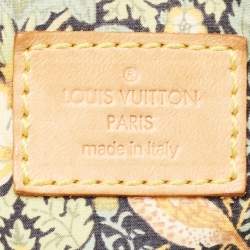 Pre Owned Louis Vuitton Grey Monogram Denim Patchwork Bowly Bag