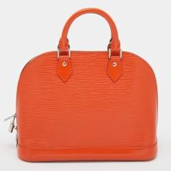 Pre Owned Louis Vuitton Piment Epi Leather Alma PM Bag