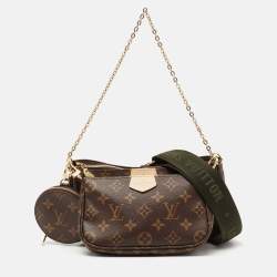 Louis Vuitton Black x Pink Pillow Monogram Puffy Multi Pochette Maxi Bag  1118lv18