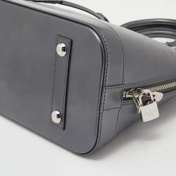 Pre Owned Louis Vuitton Anthracite Nacre Epi Leather Alma PM Bag