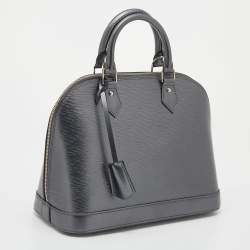 Pre Owned Louis Vuitton Anthracite Nacre Epi Leather Alma PM Bag