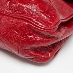 مملوكة مسبقًا Louis Vuitton Red Monogram Glossy Leather My Deer Enigme Clutch