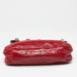 مملوكة مسبقًا Louis Vuitton Red Monogram Glossy Leather My Deer Enigme Clutch