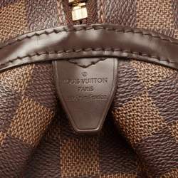 Pre Owned Louis Vuitton Damier Ebene Canvas Rivington GM Bag