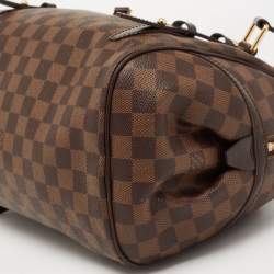 Pre Owned Louis Vuitton Damier Ebene Canvas Rivington GM Bag