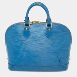 Louis Vuitton Blue Monogram Mini Lin Horizontal Alma Bag - Yoogi's