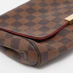 Pre Owned Louis Vuitton Damier Ebene Canvas MM Favorite Bag