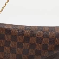 Pre Owned Louis Vuitton Damier Ebene Canvas MM Favorite Bag