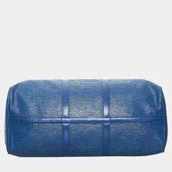 Pre Owned Louis Vuitton Blue Epi Leather Keepall 50 Bag