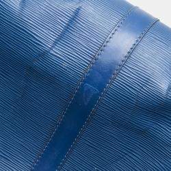 Pre Owned Louis Vuitton Blue Epi Leather Keepall 50 Bag