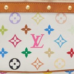 مملوكة مسبقًا Louis Vuitton White Multicolore Monogram Canvas Pochette Accessories
