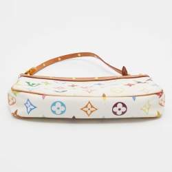 مملوكة مسبقًا Louis Vuitton White Multicolore Monogram Canvas Pochette Accessories