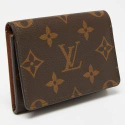مملو كة مسبقًا حافظة بطاقات لوي فيتون باس طية مزدوجة كانفاس مونوغرامية