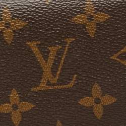 مملوكة مسبقًا حافظة بطاقات لوي فيتون باس طية مزدوجة كانفاس مونوغرامية