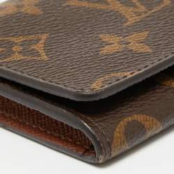 مملوكة مسبقًا حافظة بطاقات لوي فيتون باس طية مزدوجة كانفاس مونوغرامية