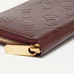 Louis Vuitton Rouge Fauviste Monogram Vernis Zippy Wallet