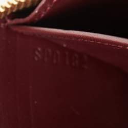 Louis Vuitton Rouge Fauviste Monogram Vernis Zippy Wallet