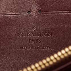 Louis Vuitton Rouge Fauviste Monogram Vernis Zippy Wallet