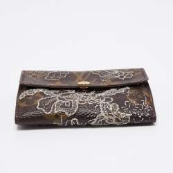 Pre Owned Louis Vuitton Monogram Canvas Limited Edition Dentelle Ludlow Wallet