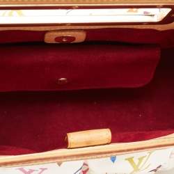 مملوكة مسبقًا Louis Vuitton White Monogram Multicolore Canvas Judy PM Bag