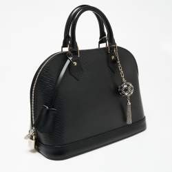 مملوكة مسبقًا Louis Vuitton Black Epi Leather Alma PM Bag