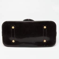 Pre Owned Louis Vuitton Amarante Monogram Vernis Alma GM Bag