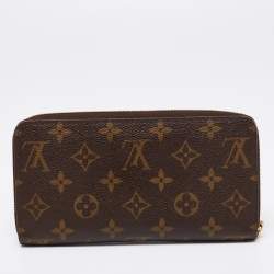 Pre Owned Louis Vuitton Monogram Canvas Zippy Wallet