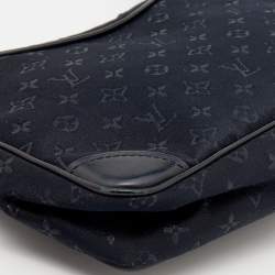 Pre Owned Louis Vuitton Black Monogram Satin Mini Boulogne Bag