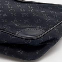 Pre Owned Louis Vuitton Black Monogram Satin Mini Boulogne Bag