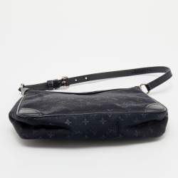 Pre Owned Louis Vuitton Black Monogram Satin Mini Boulogne Bag