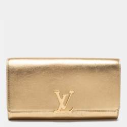 Lv gold cheap clutch