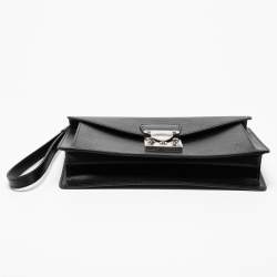 Pre Owned حقيبة كلتش لوي فيتون سيليه دراغون جلد إيبي أسود