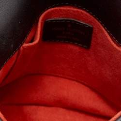 Pre Owned Louis Vuitton Damier Ebene Calf Hair Limited Edition Sauvage Gazelle Bag