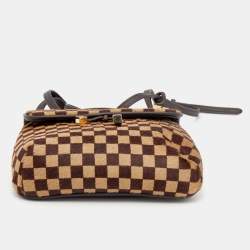 Pre Owned Louis Vuitton Damier Ebene Calf Hair Limited Edition Sauvage Gazelle Bag