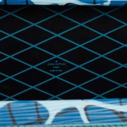 Pre Owned Louis Vuitton Multicolor Aqua Epi Leather Limited Edition Petite Malle Bag