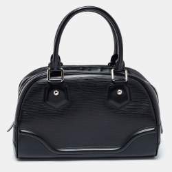 Louis Vuitton Black Epi Leather Bowling Montaigne PM Bag Louis