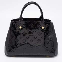 Pre Owned حقيبة لوي فيتون مونتيغين فيرنيه أسود ماغنيتيك مونوغرامي BB