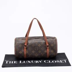 Pre Owned Louis Vuitton Monogram Canvas Papillon 26 Bag