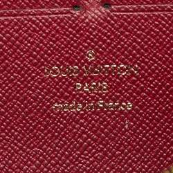 Pre Owned محفظة لوي فيتون بورتوفيلل كليمينس كانفاس مونوغرامي بسحاب مستدير