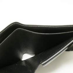 مملوكة مسبقًا Louis Vuitton Black Mini Lin Canvas Trifold Compact Wallet