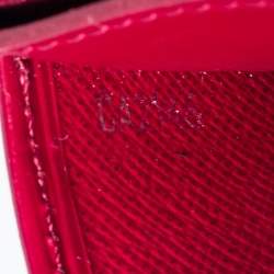 مملوكة مسبقًا حافظة بطاقات لوي فيتون جلد إيبي وردية بونديشيري