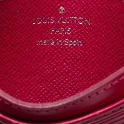 مملوكة مسبقًا حافظة بطاقات لوي فيتون جلد إيبي وردية بونديشيري