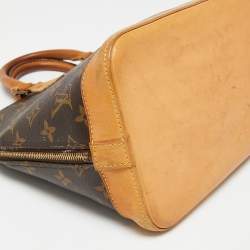 Pre Owned Louis Vuitton Monogram Canvas and Leather Alma PM Bag